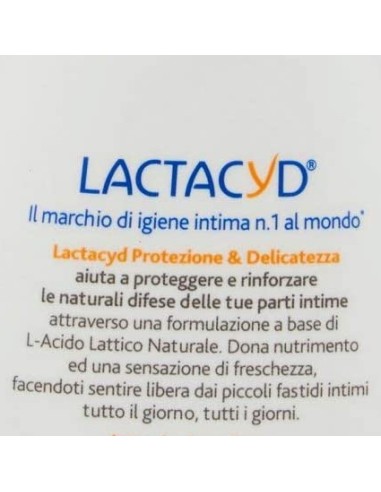 lactacyd detergente intimo - 200ml - protezione & delicatezza: tuttocasashop.live: igiene e cura della persona