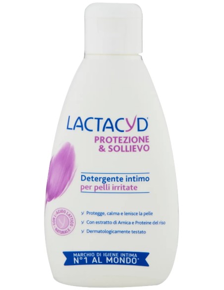 lactacyd detergente intimo - 200ml - protezione & sollievo - pelli irritate: tuttocasashop.live: igiene e cura della persona