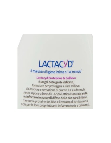 lactacyd detergente intimo - 200ml - protezione & sollievo - pelli irritate: tuttocasashop.live: igiene e cura della persona