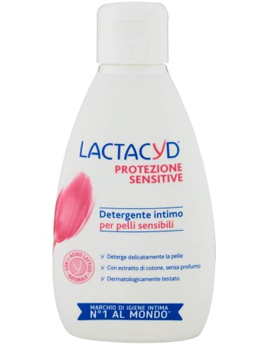 lactacyd detergente intimo - 200ml - protezione sensitive - pelli sensibili: tuttocasashop.live: igiene e cura della persona