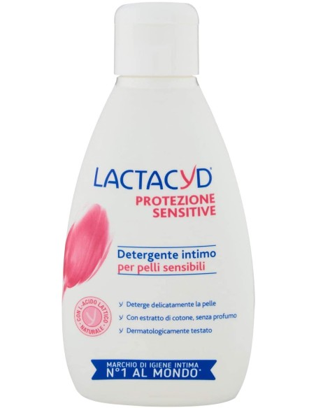 lactacyd detergente intimo - 200ml - protezione sensitive - pelli sensibili: tuttocasashop.live: igiene e cura della persona