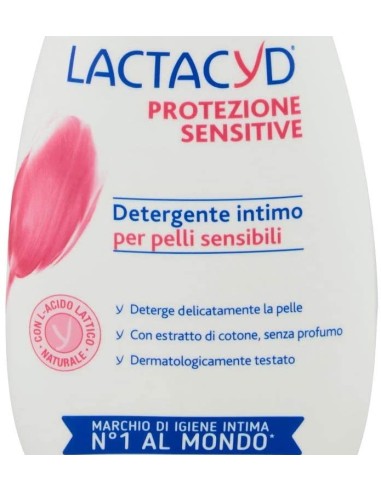 lactacyd detergente intimo - 200ml - protezione sensitive - pelli sensibili: tuttocasashop.live: igiene e cura della persona