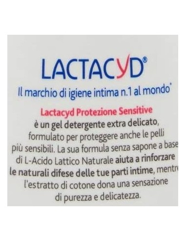 lactacyd detergente intimo - 200ml - protezione sensitive - pelli sensibili: tuttocasashop.live: igiene e cura della persona