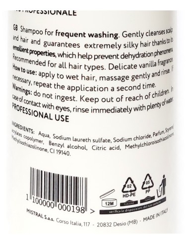 struktis shampoo professionale - 1 litro - vaniglia - lavaggi frequenti: tuttocasashop.live: igiene e cura della persona