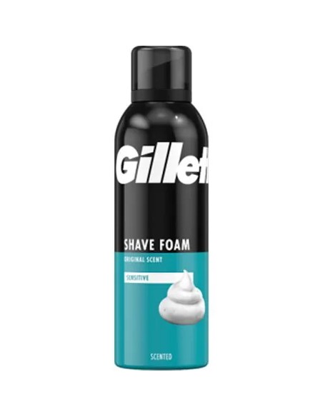 gillette schiuma da barba - 200ml - sensitive skin - pelli sensibili: tuttocasashop.live: igiene e cura della persona