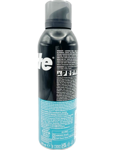 gillette schiuma da barba - 200ml - sensitive skin - pelli sensibili: tuttocasashop.live: igiene e cura della persona