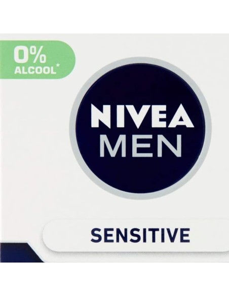 nivea for men after shave sensitive - 100ml - balsamo dopobarba senza alcool: tuttocasashop.live: igiene e cura della persona