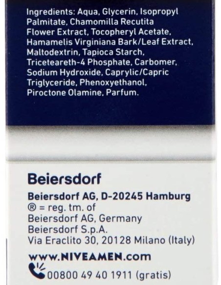 nivea for men after shave sensitive - 100ml - balsamo dopobarba senza alcool: tuttocasashop.live: igiene e cura della persona