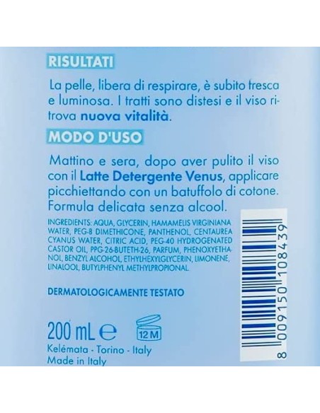 venus lozione tonica viso - 200ml - stimolante - stimola rinfresca illumina: tuttocasashop.live: igiene e cura della persona