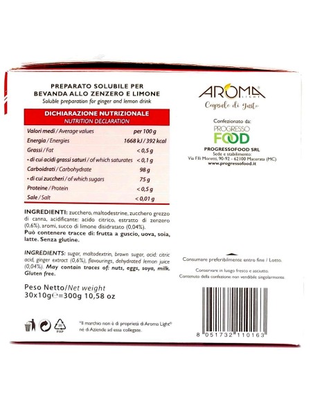 aroma light 30 capsule di gusto - zenzero e limone - compatibile nespresso: tuttocasashop.live: altro - bazar