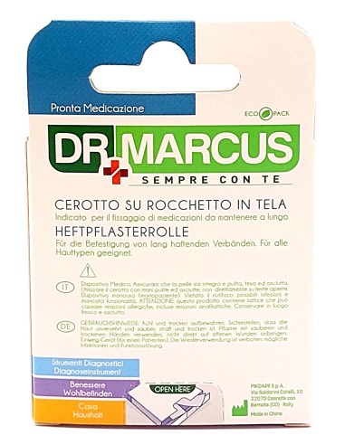 dr marcus rocchetto adesivo per medicazioni in tela - 2.5cm - 5 metri: tuttocasashop.live: igiene e cura della persona