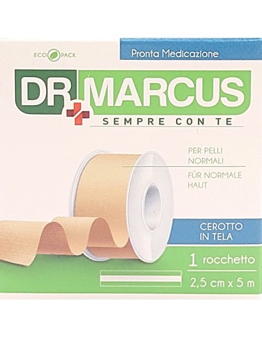 dr marcus rocchetto adesivo per medicazioni in tela - 2.5cm - 5 metri: tuttocasashop.live: igiene e cura della persona