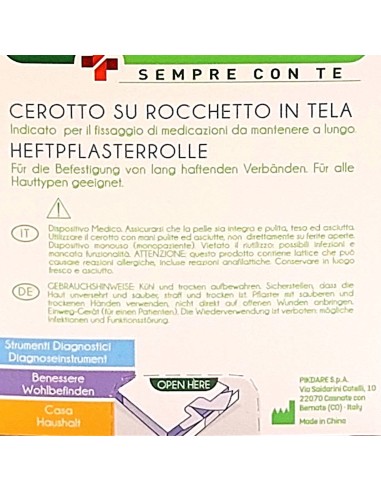 dr marcus rocchetto adesivo per medicazioni in tela - 2.5cm - 5 metri: tuttocasashop.live: igiene e cura della persona