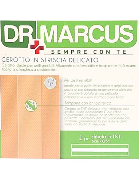 dr marcus cerotto delicato a striscia per medicazioni - 6x50cm: tuttocasashop.live: igiene e cura della persona