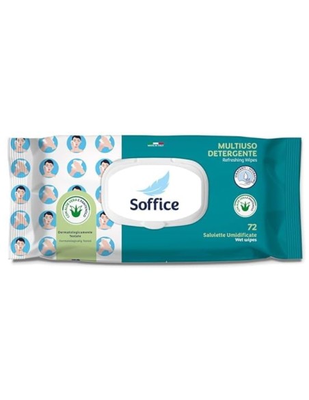 soffice 60 salviettine umidificate milleusi - family - aloe e pantenolo: tuttocasashop.live: igiene e cura della persona