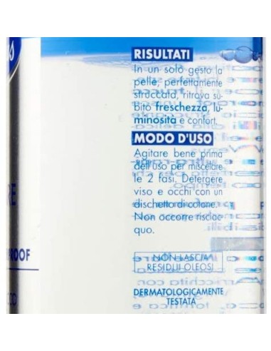 venus acqua micellare 400ml - bi-fase - trucco whaterproof viso occhi labbra: tuttocasashop.live: igiene e cura della persona