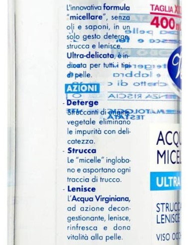 venus acqua micellare 400ml - ultra delicata - struccante viso occhi labbra: tuttocasashop.live: igiene e cura della persona