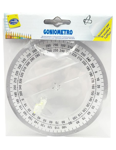 goniometro 360gradi - diametro 12cm: tuttocasashop.live: altro - bazar