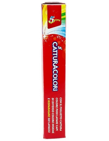 super five 5 - il cattura colori - 10 foglietti acchiappa colore - lavatrice: tuttocasashop.live: prodotti per bucato e tessuti