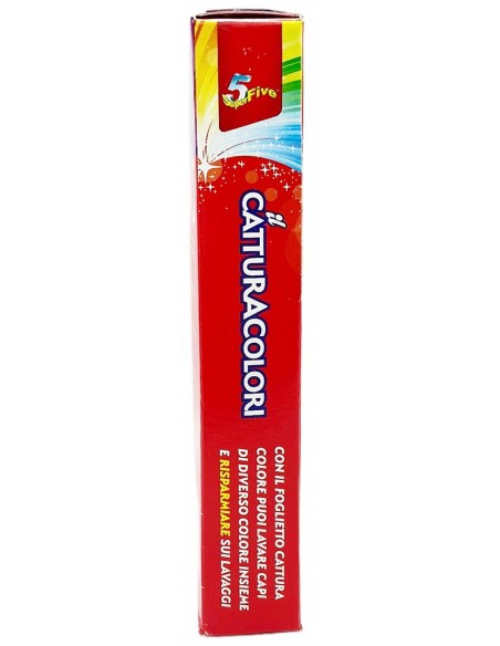 super five 5 - il cattura colori - 10 foglietti acchiappa colore - lavatrice: tuttocasashop.live: prodotti per bucato e tessuti