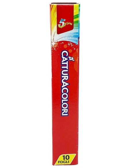 super five 5 - il cattura colori - 10 foglietti acchiappa colore - lavatrice: tuttocasashop.live: prodotti per bucato e tessuti