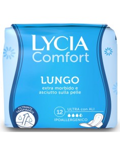 lycia assorbenti ultra maxi comfort - 12 pezzi - lungo con ali: tuttocasashop.live: igiene e cura della persona