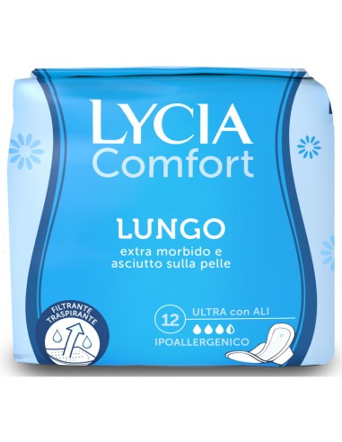 lycia assorbenti ultra maxi comfort - 12 pezzi - lungo con ali: tuttocasashop.live: igiene e cura della persona