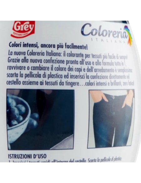 coloreria italiana colorante per tessuti - blue jeans: tuttocasashop.live: prodotti per bucato e tessuti