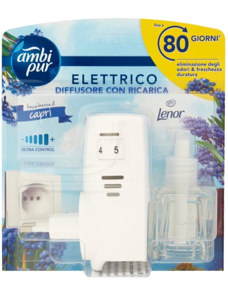 ambipur deodorante ambienti elettrico - 20ml 80 giorni - capri: tuttocasashop.live: pulizia e cura della casa