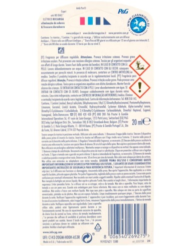 ambipur deodorante ambienti elettrico - 20ml 80 giorni - ricarica - capri: tuttocasashop.live: pulizia e cura della casa