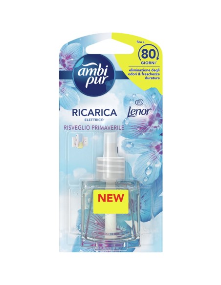 ambipur deodorante ambienti elettrico - 20ml 80 giorni ricarica - primavera: tuttocasashop.live: pulizia e cura della casa