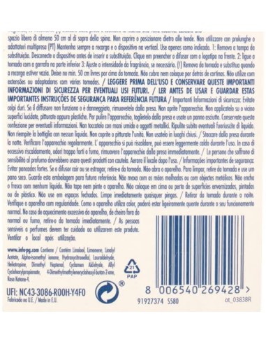 ambipur deodorante ambienti elettrico - 20ml 80 giorni - ricarica - vaniglia: tuttocasashop.live: pulizia e cura della casa