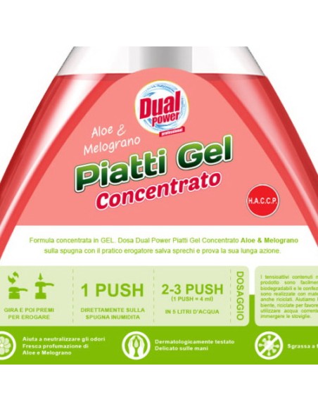 dual power detersivo per piatti e stoviglie con erogatore 1l aloe melograno: tuttocasashop.live: pulizia e cura della casa