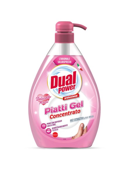 dual power detersivo per piatti e stoviglie con erogatore - 1l - delicato: tuttocasashop.live: pulizia e cura della casa