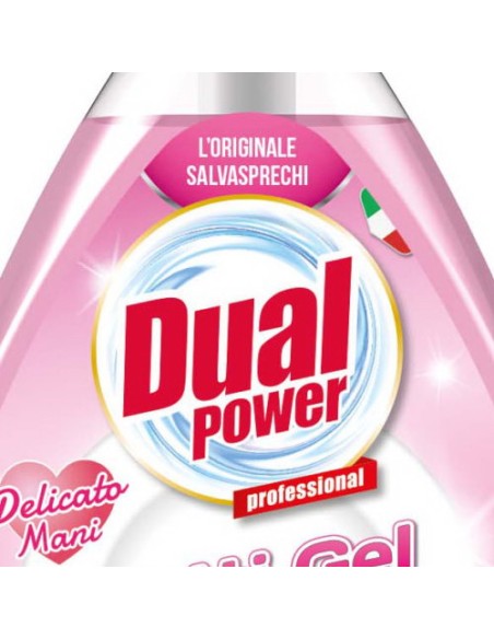 dual power detersivo per piatti e stoviglie con erogatore - 1l - delicato: tuttocasashop.live: pulizia e cura della casa