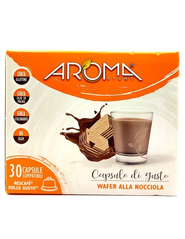 aroma light 30 capsule di gusto - wafer alla nocciola - nescafe' dolce gusto: tuttocasashop.live: altro - bazar