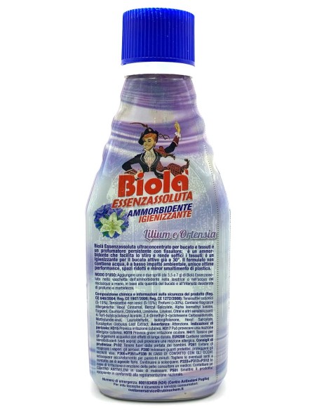 biola' essenzassoluta ammorbidente igienizzante - 300ml - lilium&ortensia: tuttocasashop.live: prodotti per bucato e tessuti