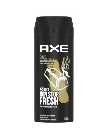 axe deodorante body spray for men - 150ml - gold dark - vaniglia: tuttocasashop.live: igiene e cura della persona