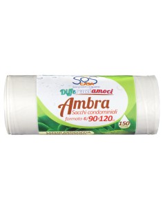 sos sacco rifiuti misura condominiale 90x120cm resistenti - 6 pezzi - ambra: tuttocasashop.live: pulizia e cura della casa