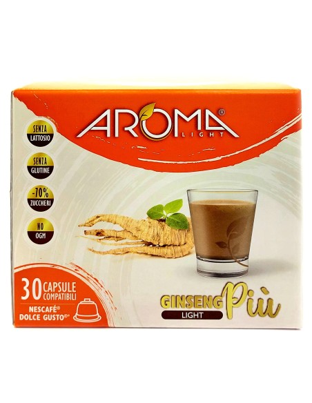 aroma light 30 capsule - ginseng piu' light senza lattosio - dolce gusto: tuttocasashop.live: altro - bazar