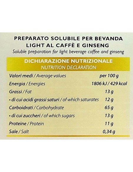 aroma light 30 capsule - ginseng piu' light senza lattosio - dolce gusto: tuttocasashop.live: altro - bazar