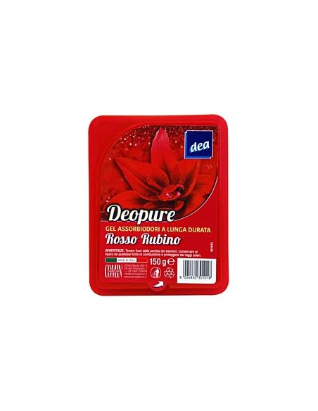 dea deodorante per ambienti assorbiodori in gel 150g - rosso rubino: tuttocasashop.live: pulizia e cura della casa