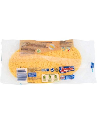 spontex samba - spugne da bagno 100% biodegradabili - 2 pezzi: tuttocasashop.live: igiene e cura della persona