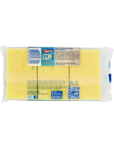 spontex zero - spugne con abrasivo - 3 pezzi - zero sporco - zero graffi: tuttocasashop.live: pulizia e cura della casa