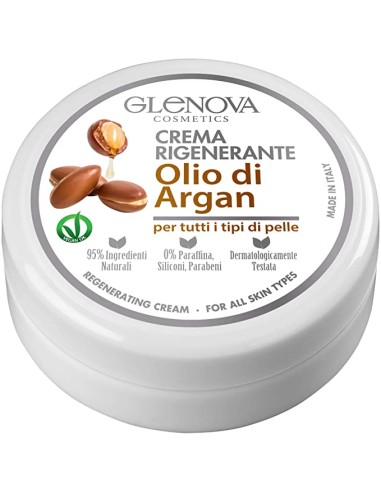 glenova crema rigenerante - 120ml - olio di argan - tutti i tipi di pelle: tuttocasashop.live: igiene e cura della persona