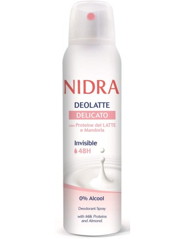 nidra deodorante spray - 150ml - delicato - proteine del latte e mandorla: tuttocasashop.live: igiene e cura della persona