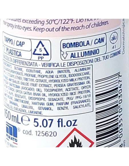 nidra deodorante spray - 150ml - delicato - proteine del latte e mandorla: tuttocasashop.live: igiene e cura della persona