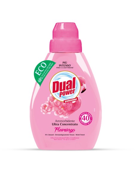 dual power ultra ammorbidente concentrato 24 lavaggi - 600ml - flamingo: tuttocasashop.live: prodotti per bucato e tessuti