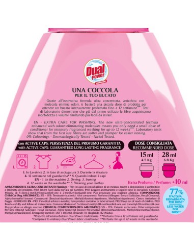 dual power ultra ammorbidente concentrato 24 lavaggi - 600ml - flamingo: tuttocasashop.live: prodotti per bucato e tessuti