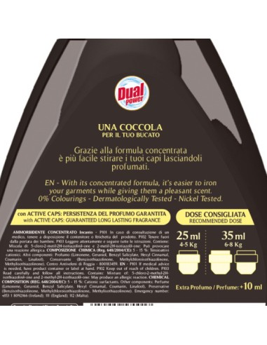dual power ultra ammorbidente concentrato 24 lavaggi - 600ml - incanto: tuttocasashop.live: prodotti per bucato e tessuti